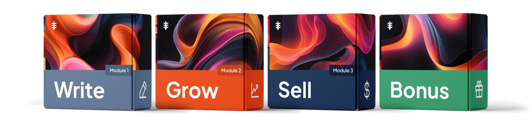 Write, Grow Sell course visual